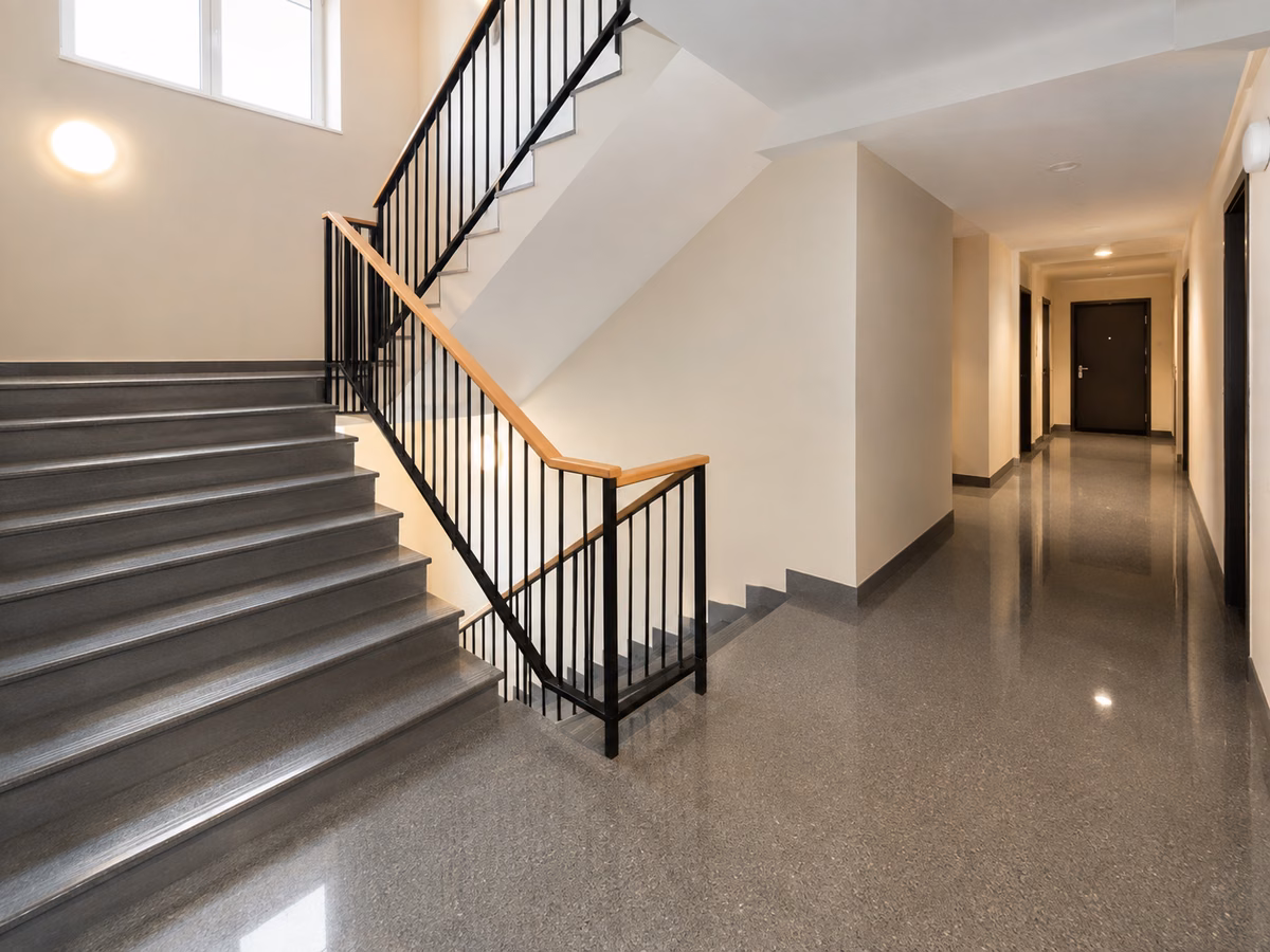 Stairwells and buildings
